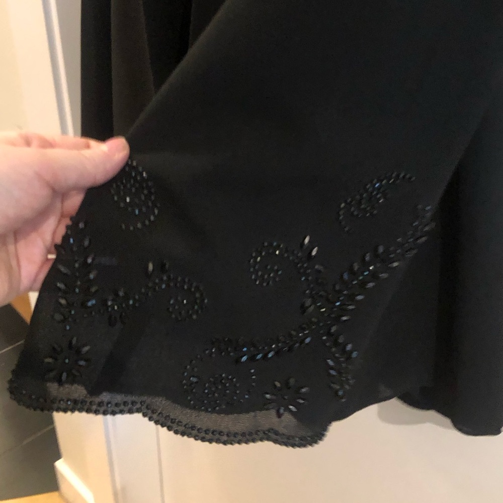 COPY - 2 PC Nygard Dress Pant & Jkt 12 Set Black w Sequinned Flame Detail on Pa… - Picture 15 of 16